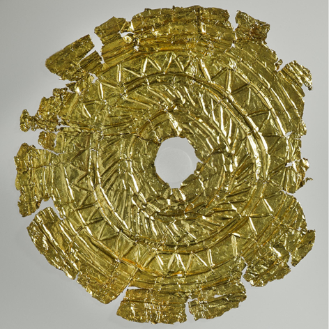 Knowes of Trotty gold disc (Image: NMS)